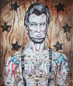 Abraham Lincoln Tattooed