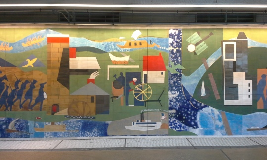 Subway mural